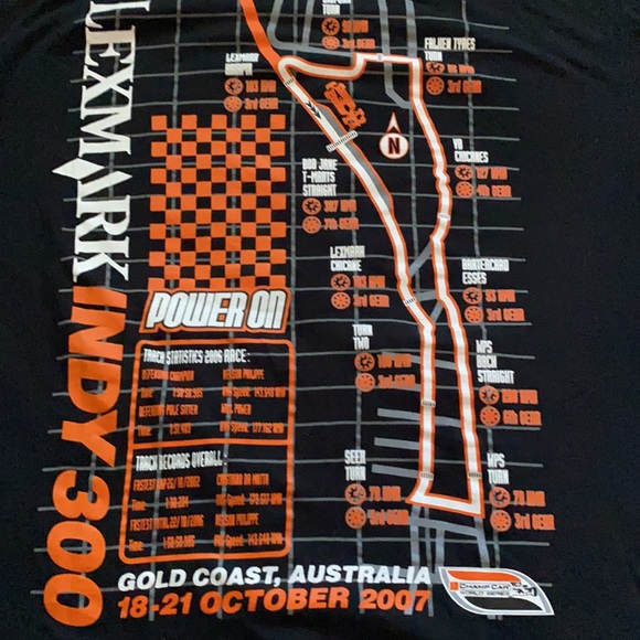 🏁Australia LEXMARK INDY 300-2007 UNISEX Shirt🏁 - Picture 2 of 9